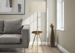 Lampe sur pied 63"H en métal avec ports usb