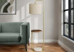 Lampe sur pied 67"H en métal avec ports usb