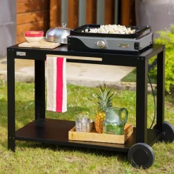 Le Marquier Table desserte 110 XL noire