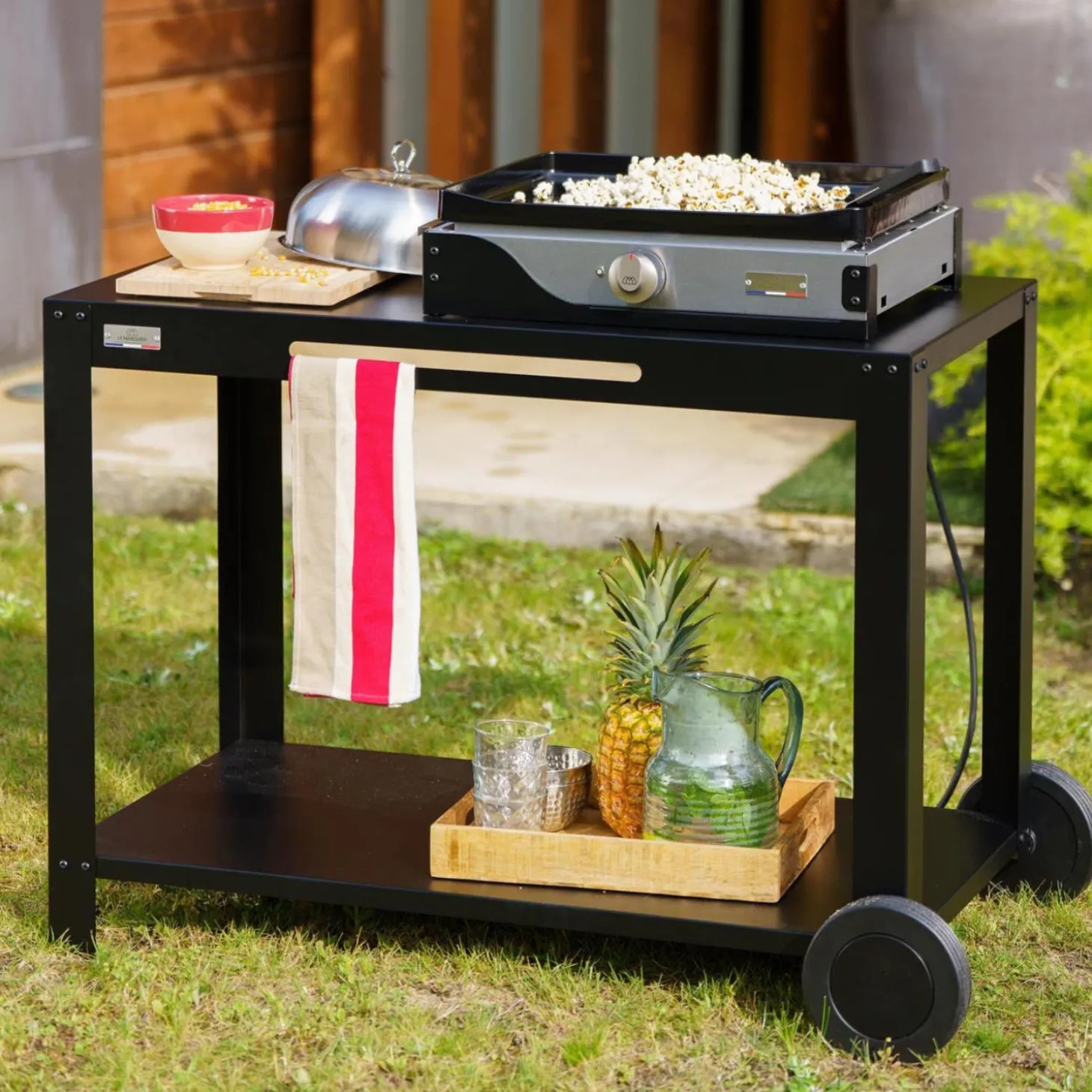 Le Marquier Table desserte 110 XL noire