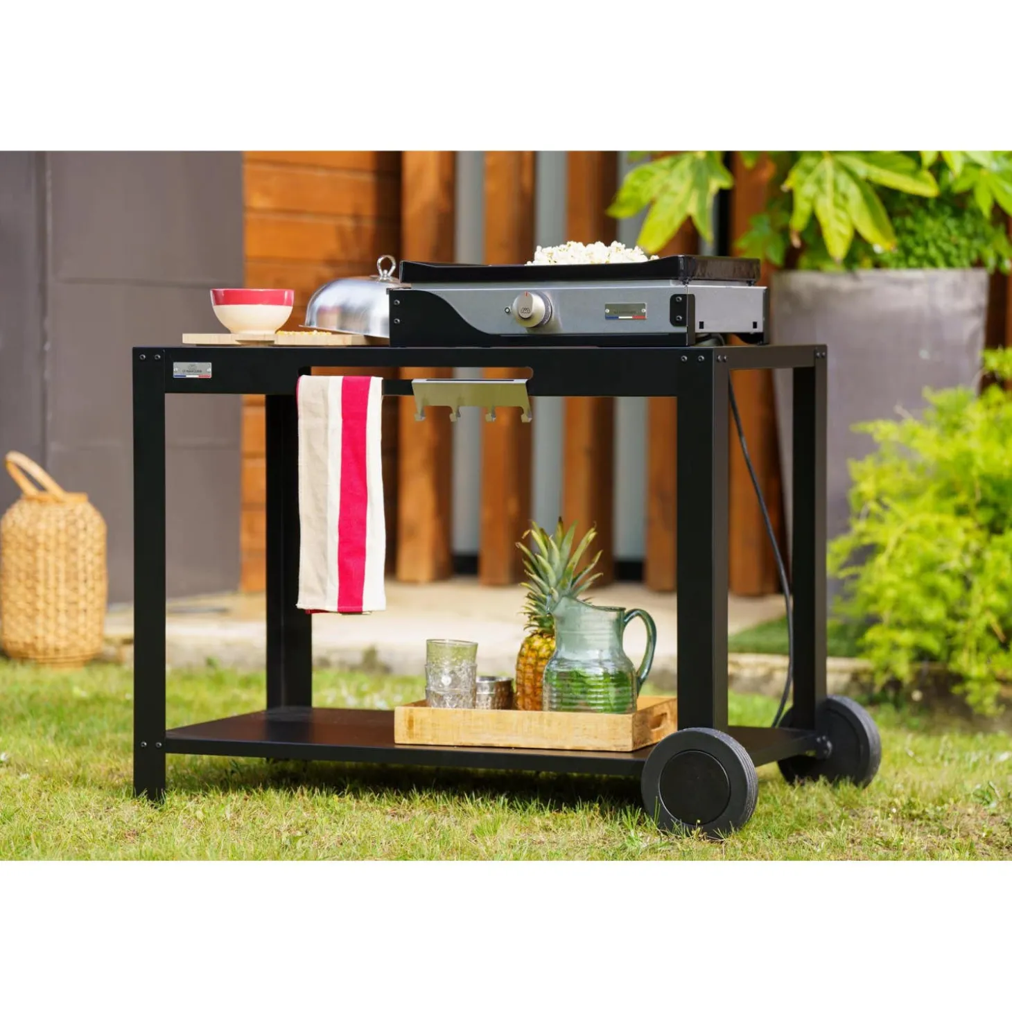 Le Marquier Table desserte 110 XL noire