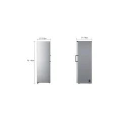 LG Congélateur 11,4 pi3, Argent platine, Vertical, 24