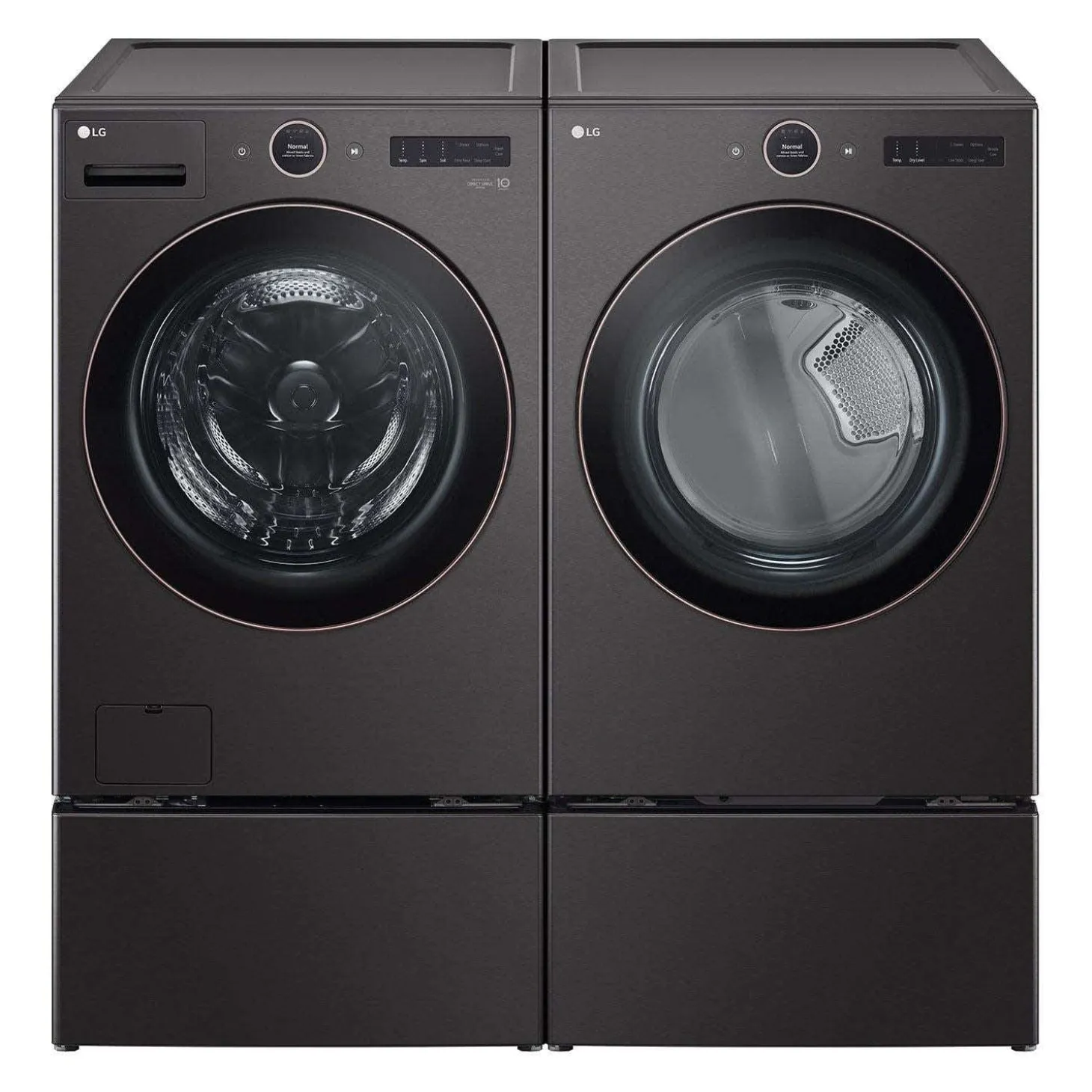 LG ENS Buanderie 4 morceaux, Inox noir