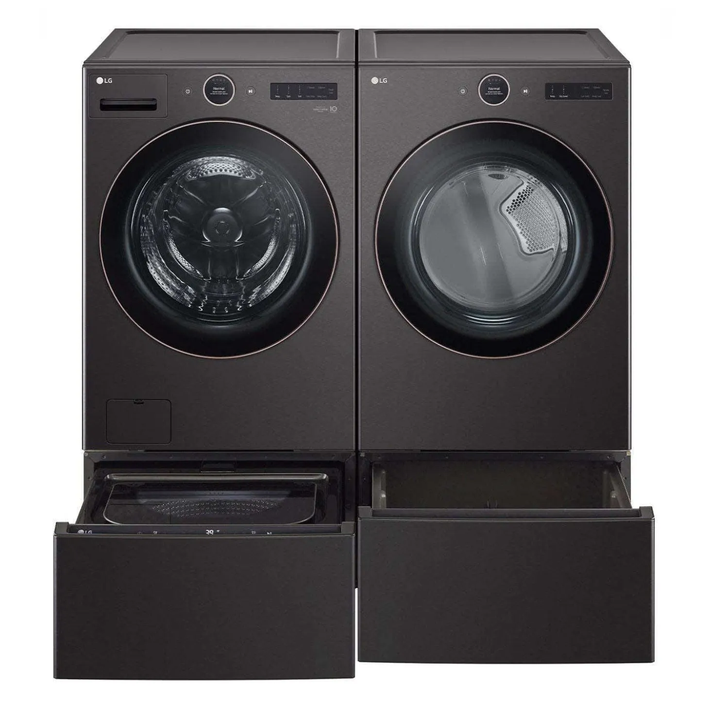 LG ENS Buanderie 4 morceaux, Inox noir