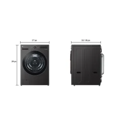 LG ENS Buanderie 4 morceaux, Inox noir
