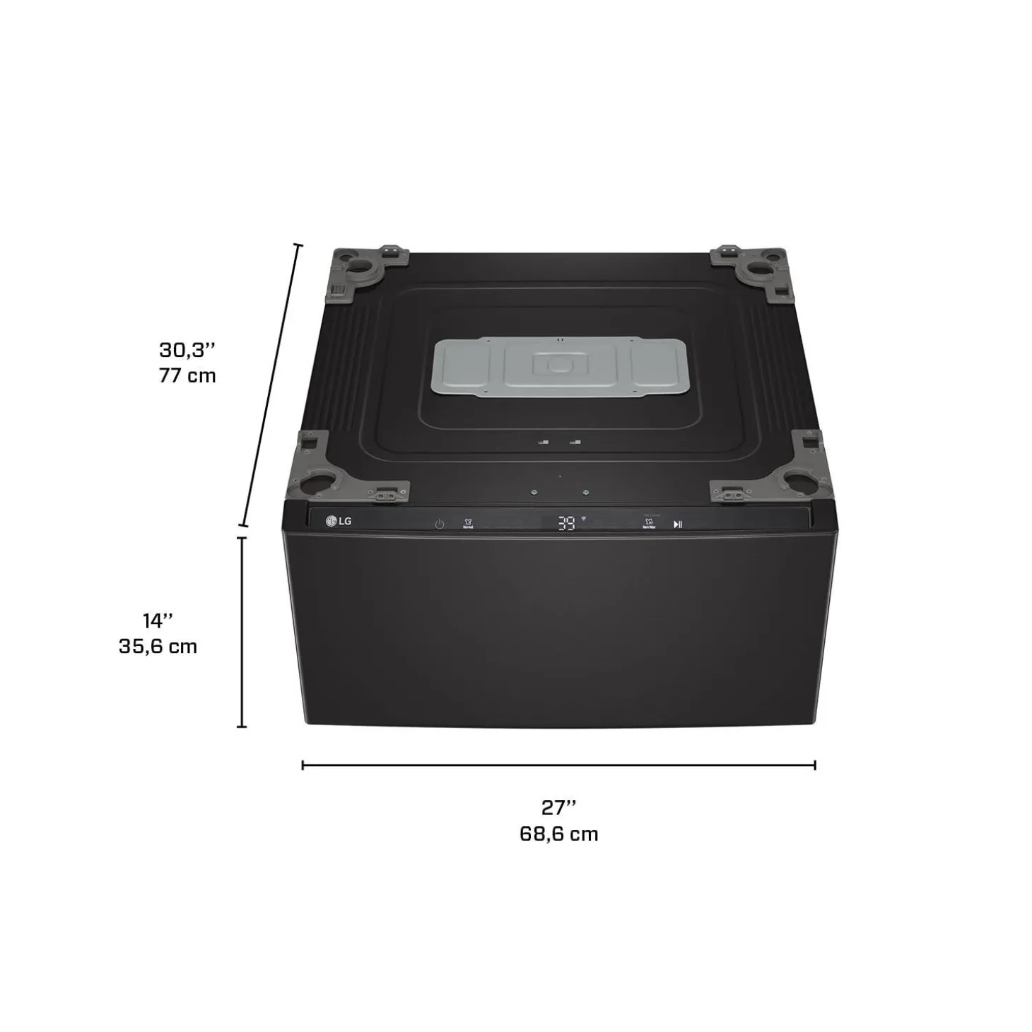 LG ENS Buanderie 4 morceaux, Inox noir