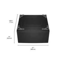 LG ENS Buanderie 4 morceaux, Inox noir