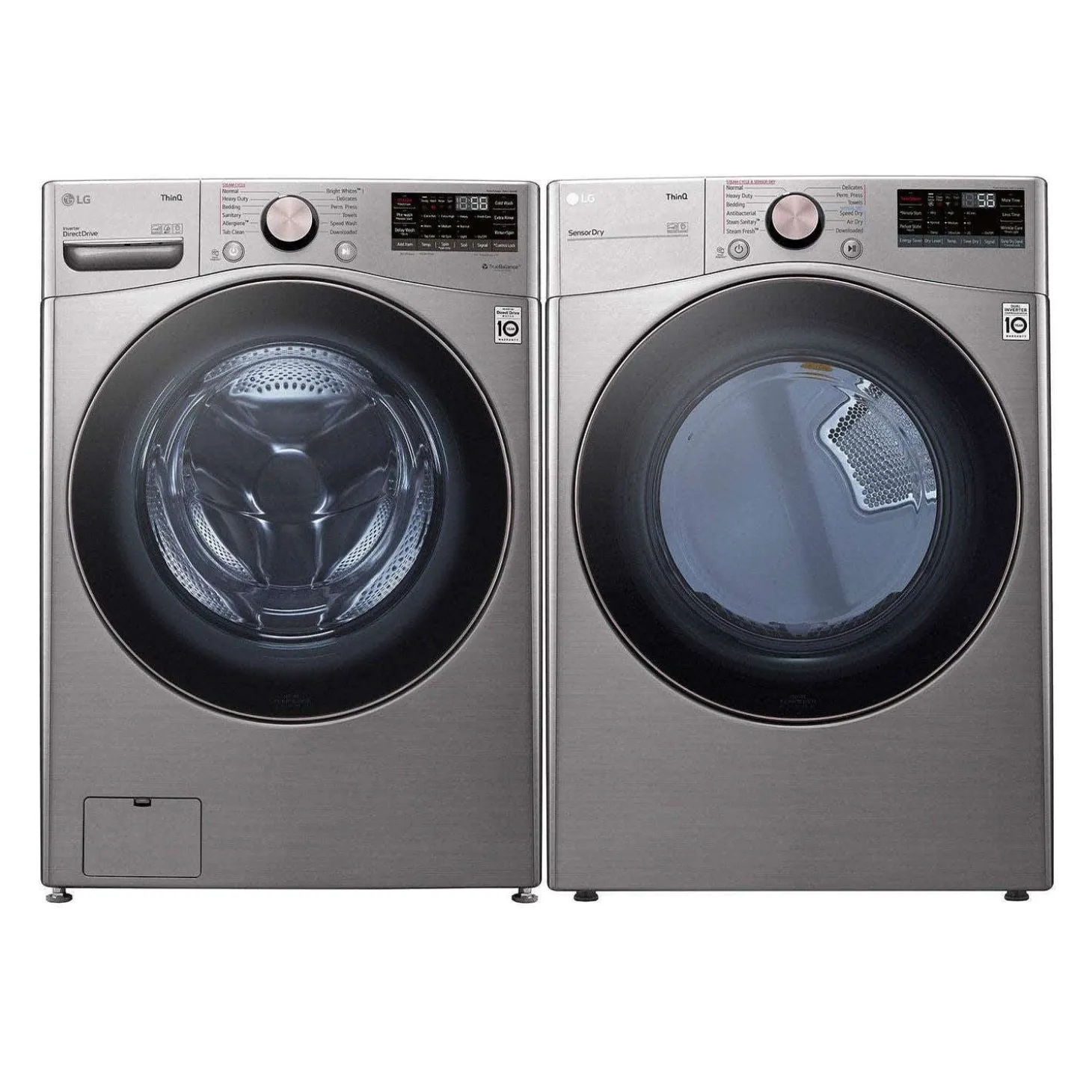 LG Ensemble laveuse et sécheuse, Acier graphite