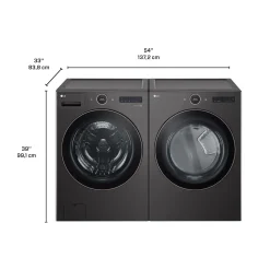 LG Ensemble laveuse et secheuse, Inox noir
