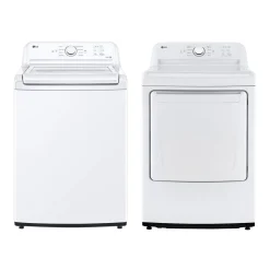 LG Ensemble laveuse sécheuse, Blanc, Chargement par le haut