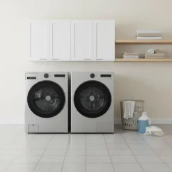 LG Ensemble laveuse sécheuse, Acier graphite, Chargement frontal