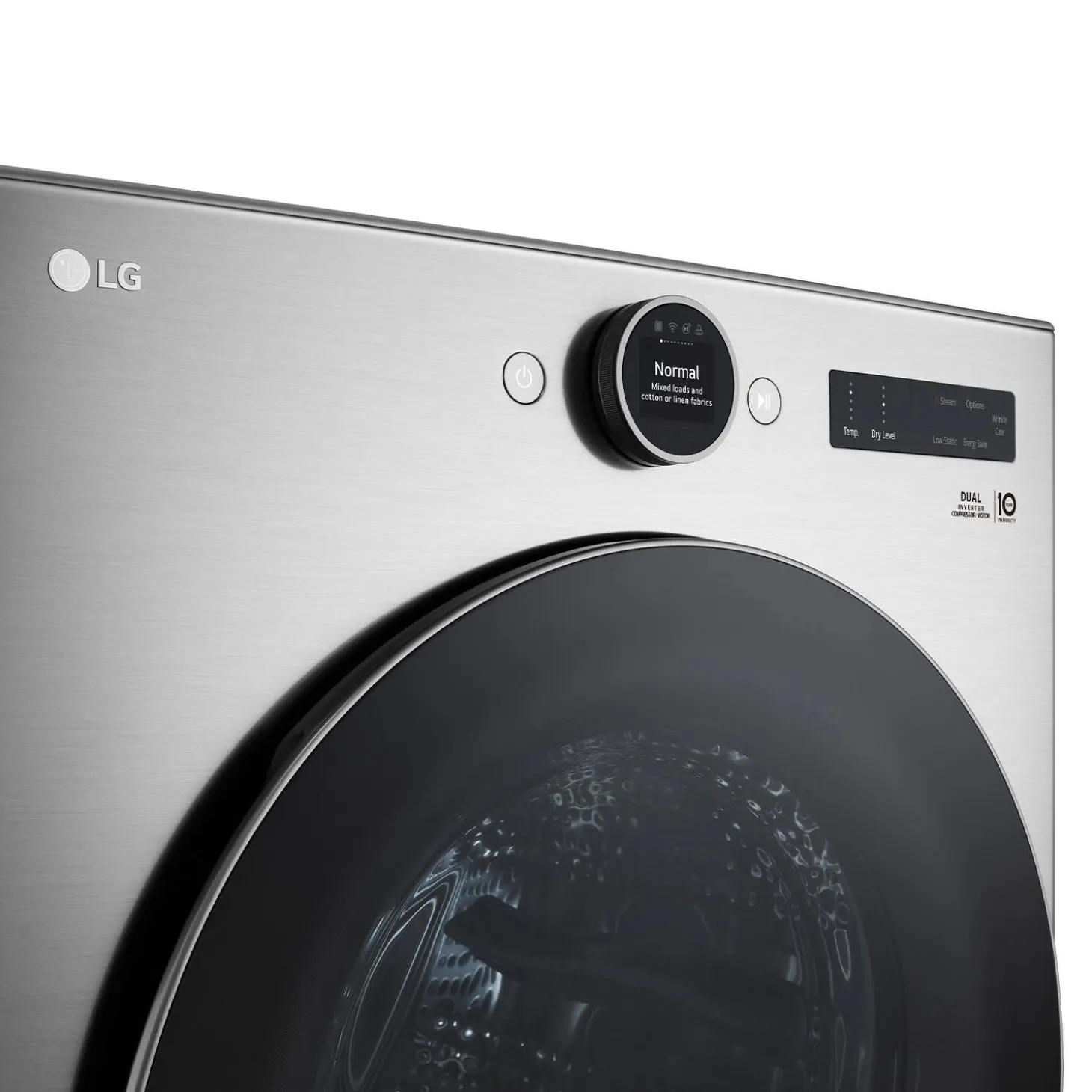 LG Ensemble laveuse sécheuse, Acier graphite, Chargement frontal