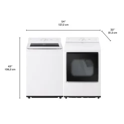 LG Ensemble laveuse sécheuse, Blanc, Chargement par le haut