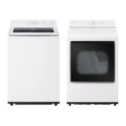 LG Ensemble laveuse sécheuse, Blanc, Chargement par le haut