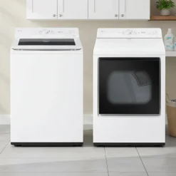 LG Ensemble laveuse sécheuse, Blanc, Chargement par le haut
