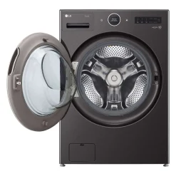 LG Ensemble laveuse sécheuse, Inox noir, Chargement frontal