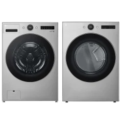 LG Ensemble laveuse sécheuse, Acier graphite, Chargement frontal