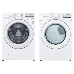 LG Ensemble laveuse sécheuse, Blanc, Chargement frontal