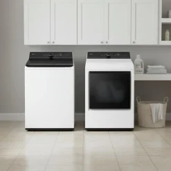 LG Ensemble laveuse sécheuse, Blanc, Chargement par le haut