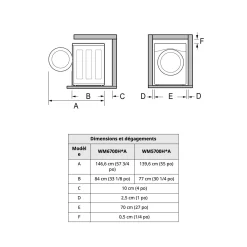 LG Laveuse Chargement frontal Acier graphite 27
