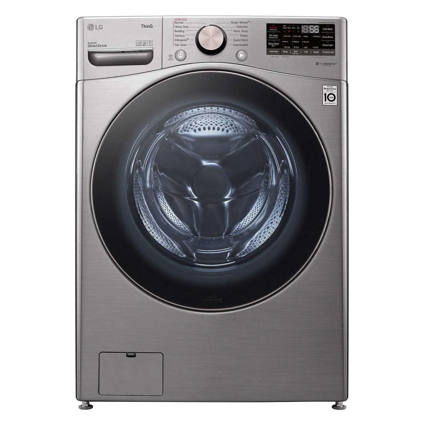 LG Laveuse Chargement frontal Acier graphite 27" - WM3850HVA