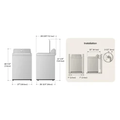 LG Laveuse Chargement par le haut Blanc 27