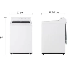 LG Laveuse Chargement par le haut Blanc 27