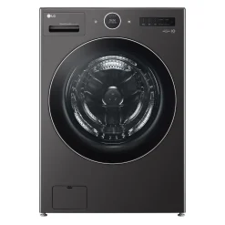 LG Laveuse et sécheuse tout-en-un, Inox Noir, 27", Chargement frontal - WM6998HBA