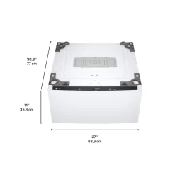 LG Laveuse-piedestal Chargement par le haut Blanc 29