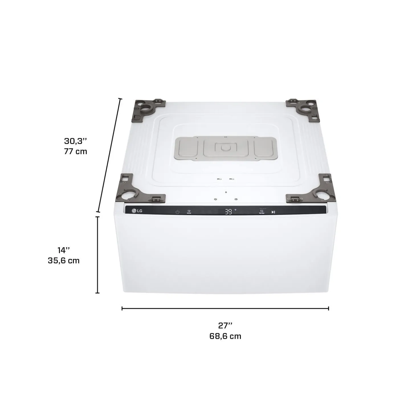LG Laveuse-piedestal Chargement par le haut Blanc 29" - WD300CW