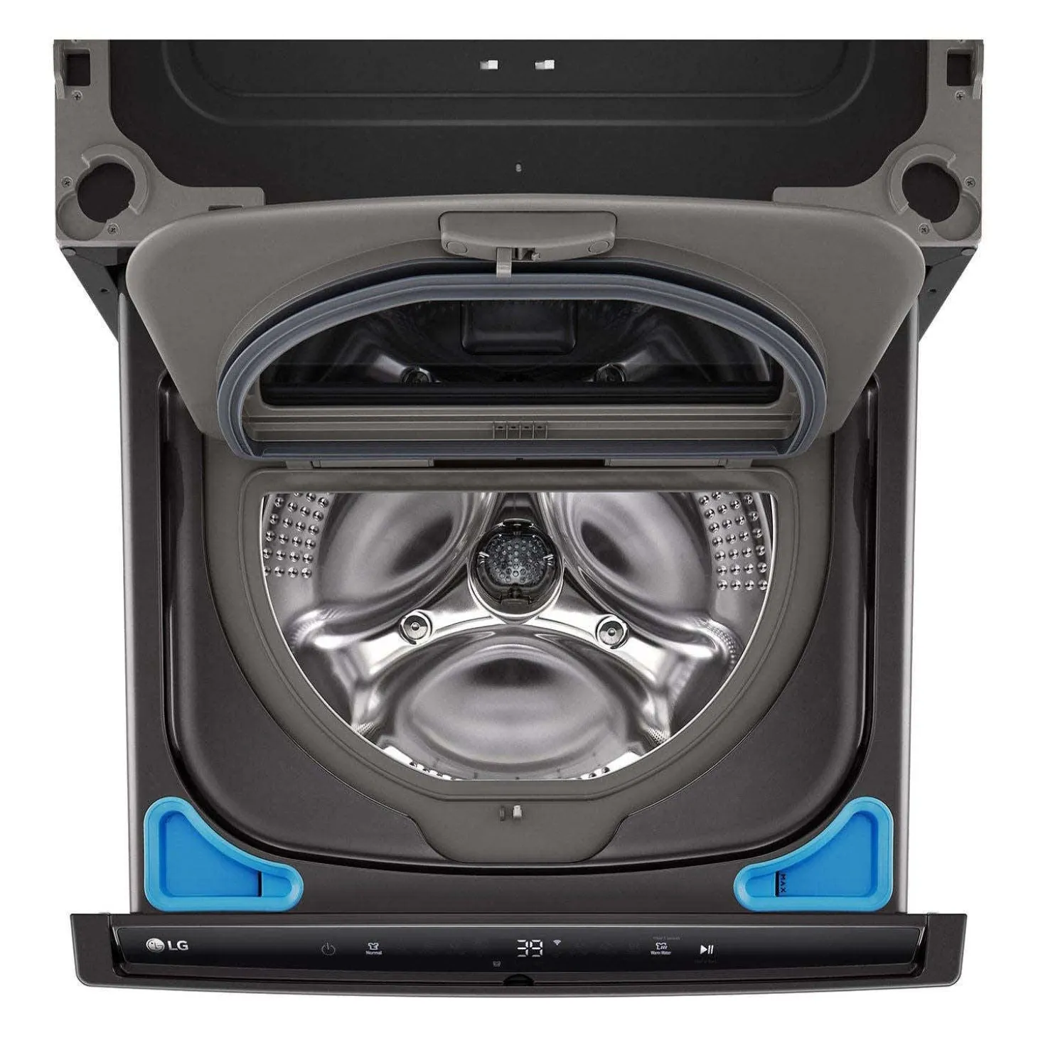 LG Laveuse-piedestal Chargement par le haut Inox Noir 29" - WD300CB