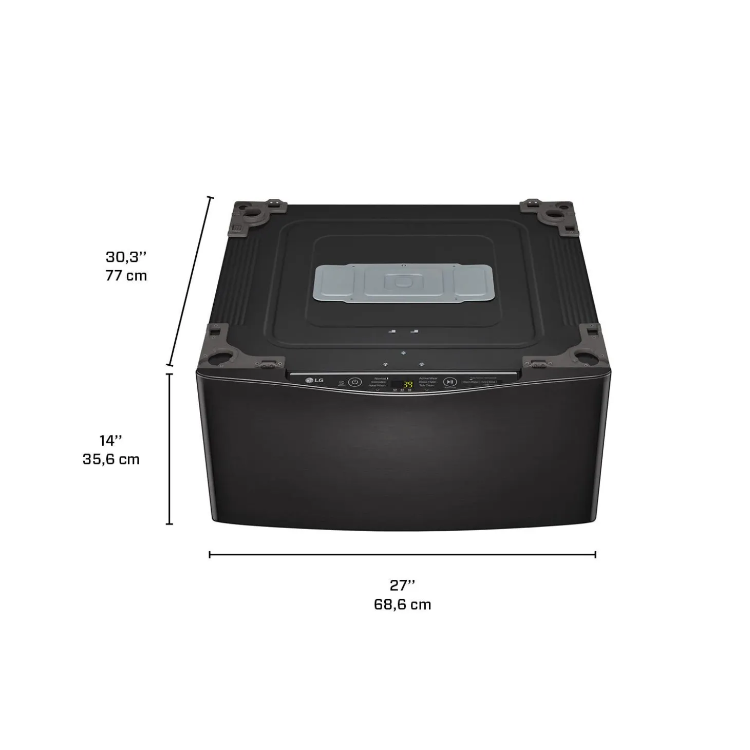 LG Laveuse-piedestal Chargement par le haut Noir 29" - WD200CB