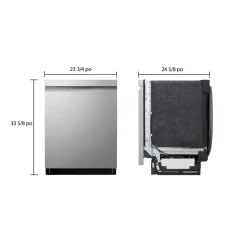 LG Lave-vaisselle Encastré Acier inoxydable 24