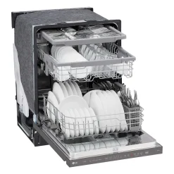 LG Lave-vaisselle Encastré Inox Noir 24