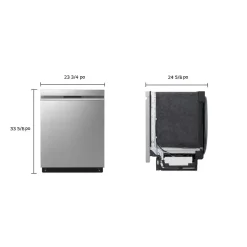 LG Lave-vaisselle Encastré Inox Noir 24