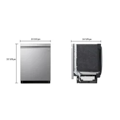 LG Lave-vaisselle Encastré Acier inoxydable 24