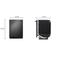 LG Lave-vaisselle Encastré Inox Noir 24