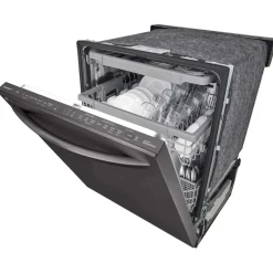LG Lave-vaisselle Encastré Acier inoxydable noir 24