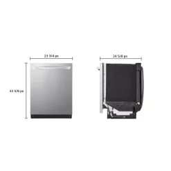 LG Lave-vaisselle Encastré Acier inoxydable 24
