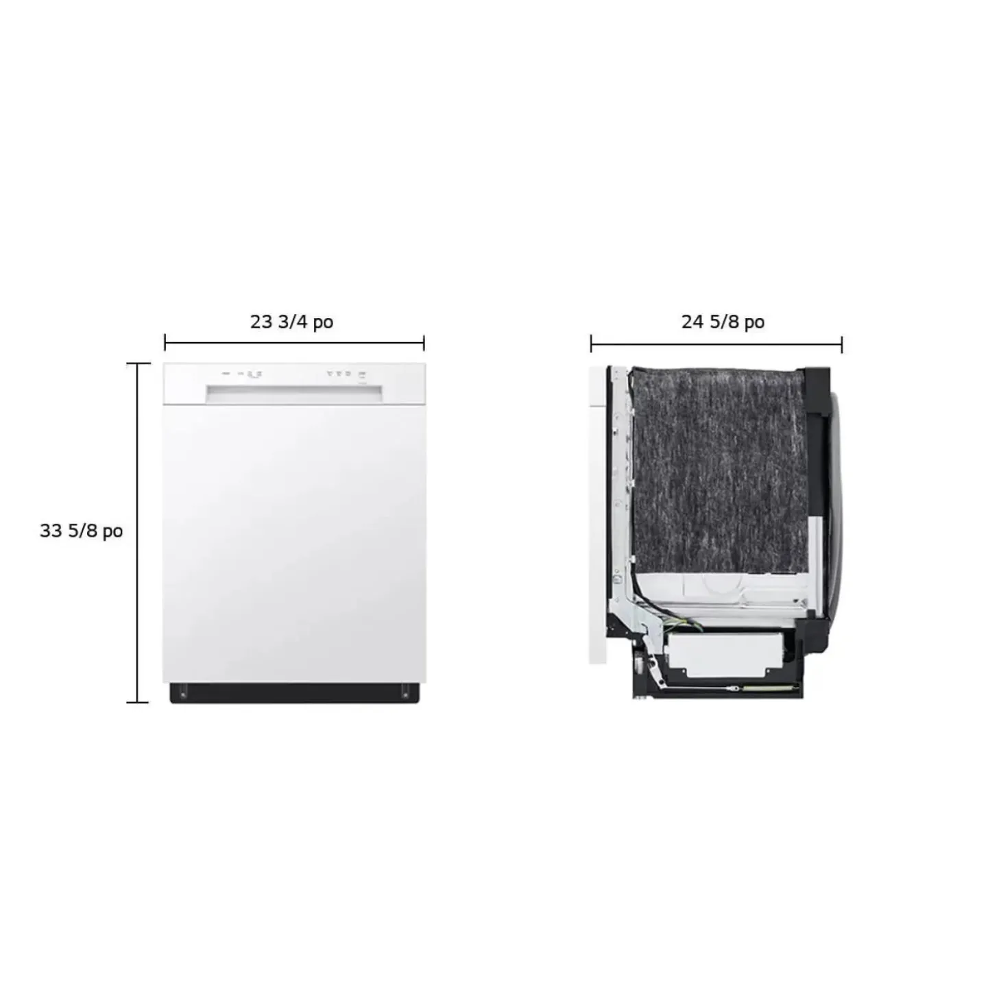 LG Lave-vaisselle Encastré Blanc 24" 52dB - LDFC2423W
