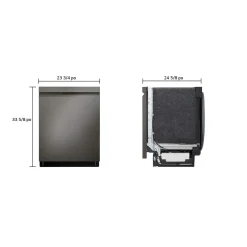 LG Lave-vaisselle Encastré Inox Noir 24
