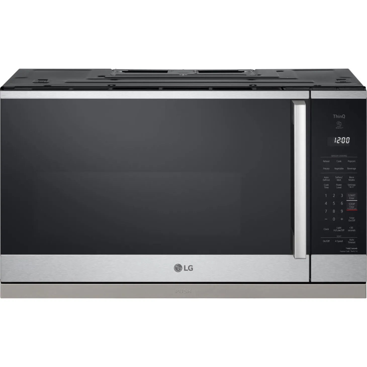 LG Micro-ondes avec hotte, Acier inoxydable, 30", 1050W, 400