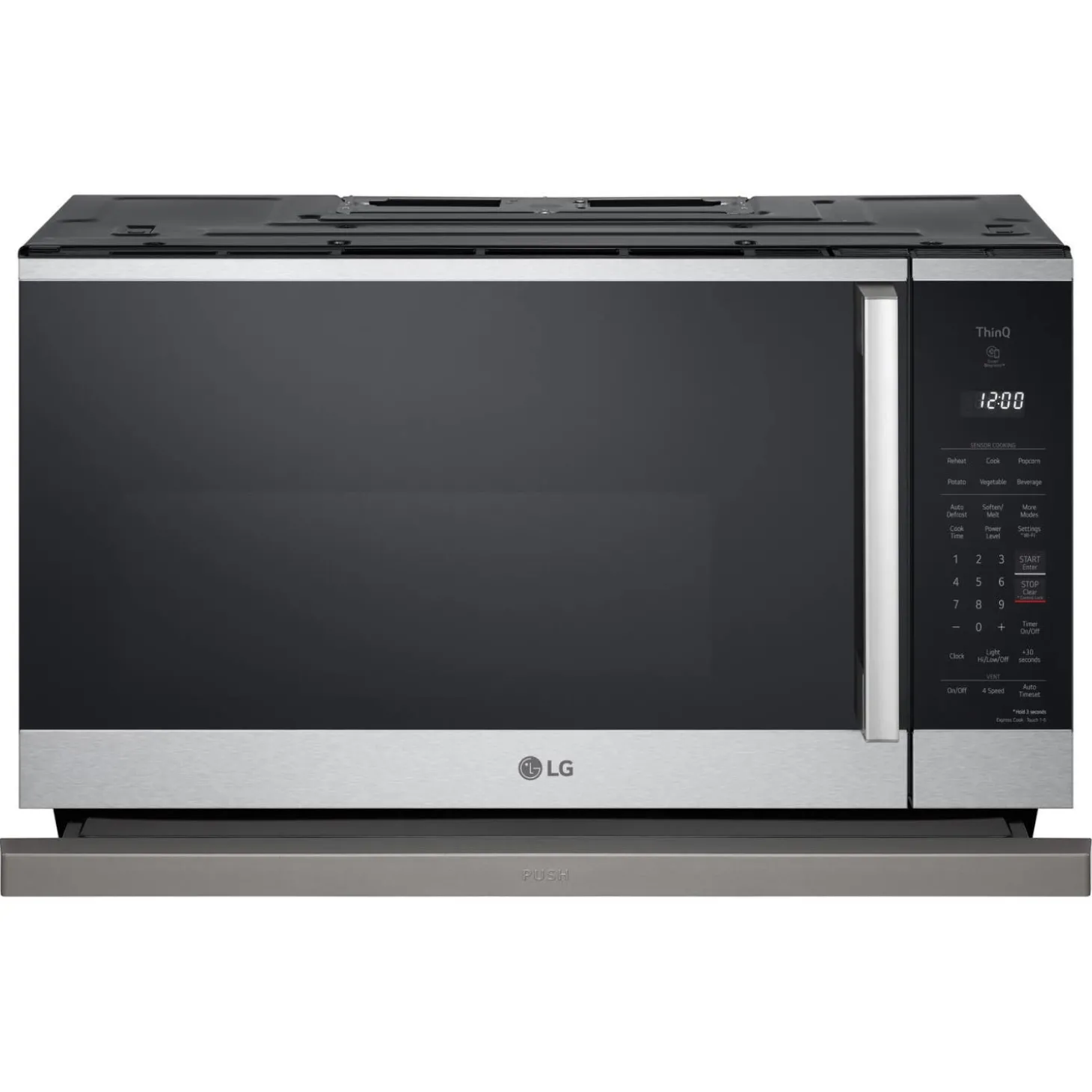 LG Micro-ondes avec hotte, Acier inoxydable, 30", 1050W, 400