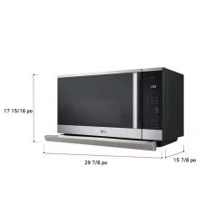 LG Micro-ondes avec hotte, Acier inoxydable, 30