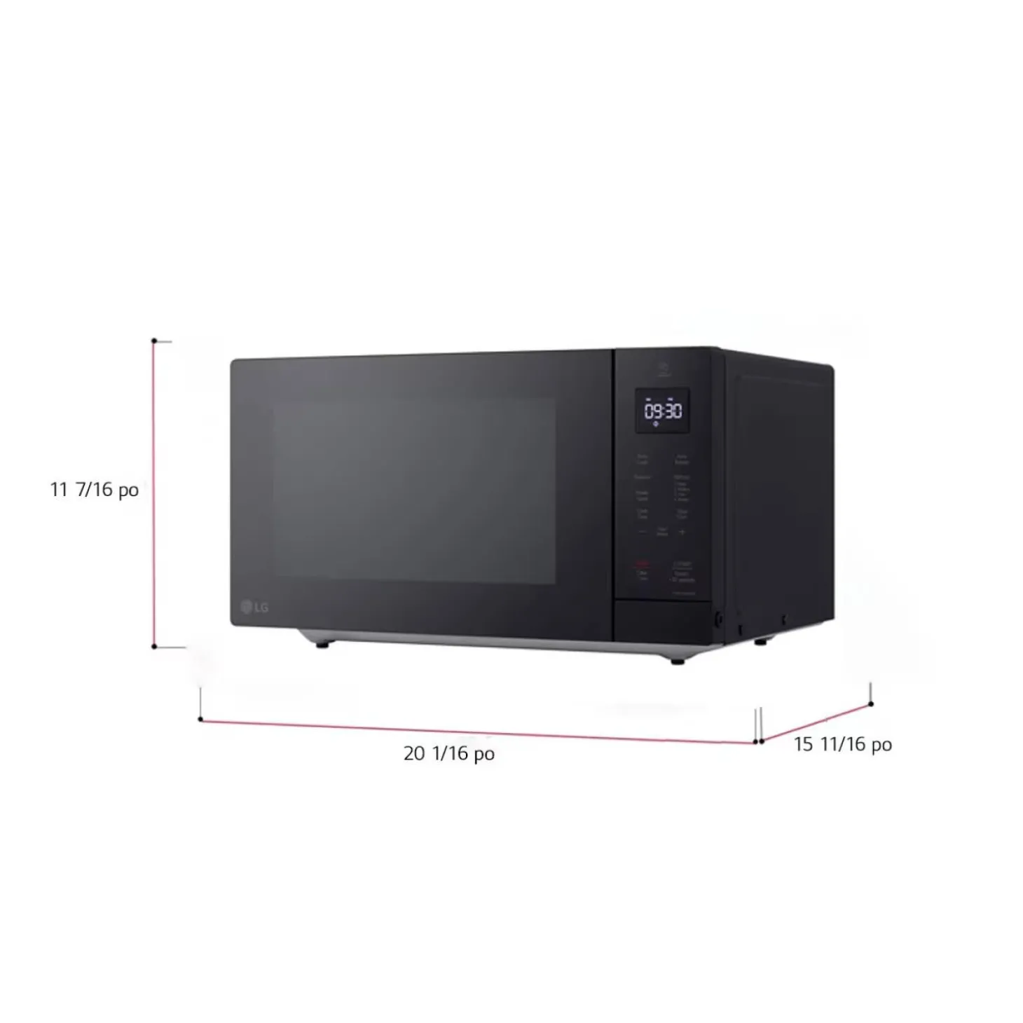 LG Micro-ondes Noir 900 20" MSER1130B