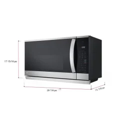 LG Micro-ondes/Hottes 2,1 pi3, Acier inoxydable, 30