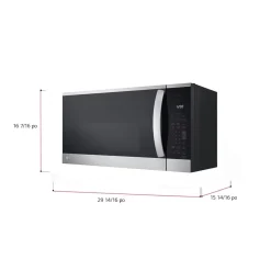 LG Micro-ondes/Hottes 1,8 pi3, Acier inoxydable, 30