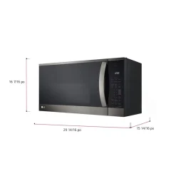 LG Micro-ondes/Hottes 1,8 pi4, Inox Noir, 30