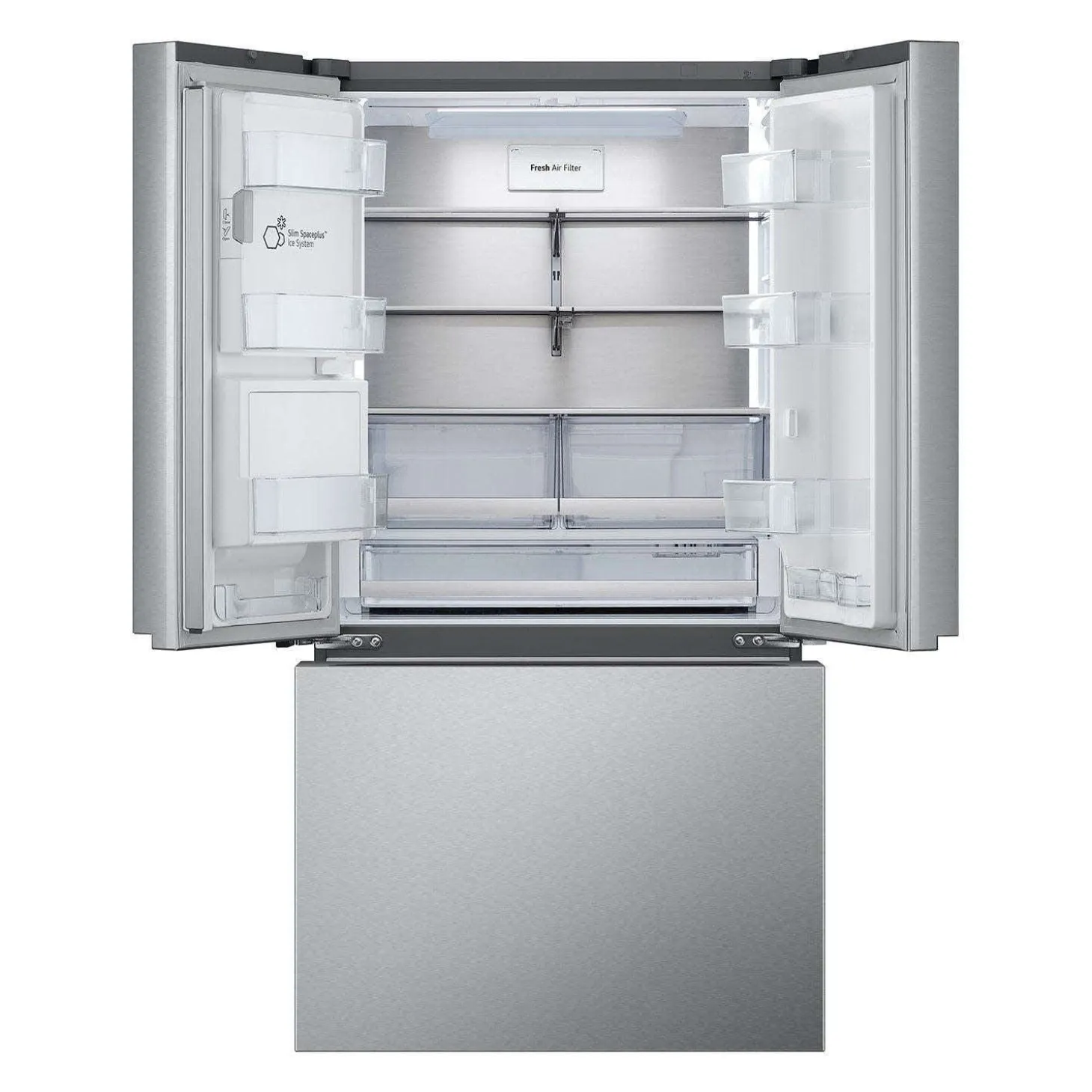 LG Rédfrigérateur 26 pi3 36 po Acier inoxydable Congélateur en bas, Portes françaises - LRYXC2606S