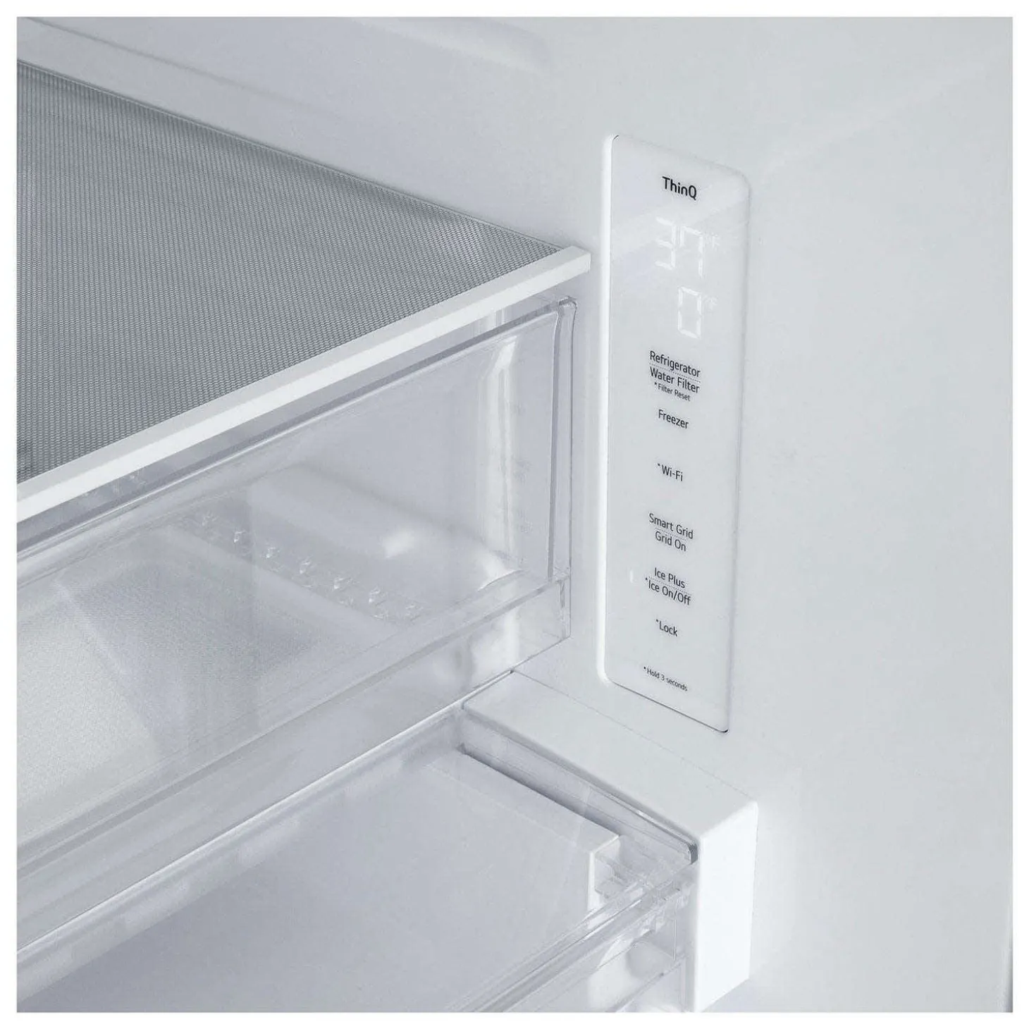 LG Réfrigerateur 21 pi3 33 po Acier inoxydable Congélateur en bas, Portes françaises - LF21C6200S